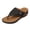 Black, variant on Modisza Women Orthopedic Wedge Slides with Arch Support Outdoor Dressy Flat Sandals Ladies Wide Width Comfortable Flip Flops size 6.5 Black