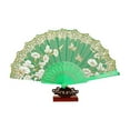 thumbnail image 5 of Hevirgo Folding Fan Vintage Style Floral Folding Hand Fan Elegant Performance Fan for Party Wedding Decoration, 5 of 8