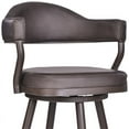 thumbnail image 5 of Justin 26" Barstool in Vintage Brown Faux Leather (Set of 4), 5 of 8