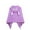 Purple, variant on Mikilon Kids Sleeping Robe Size 7-14 Years Hooded Flannel Printed Fashionable Bathrobe