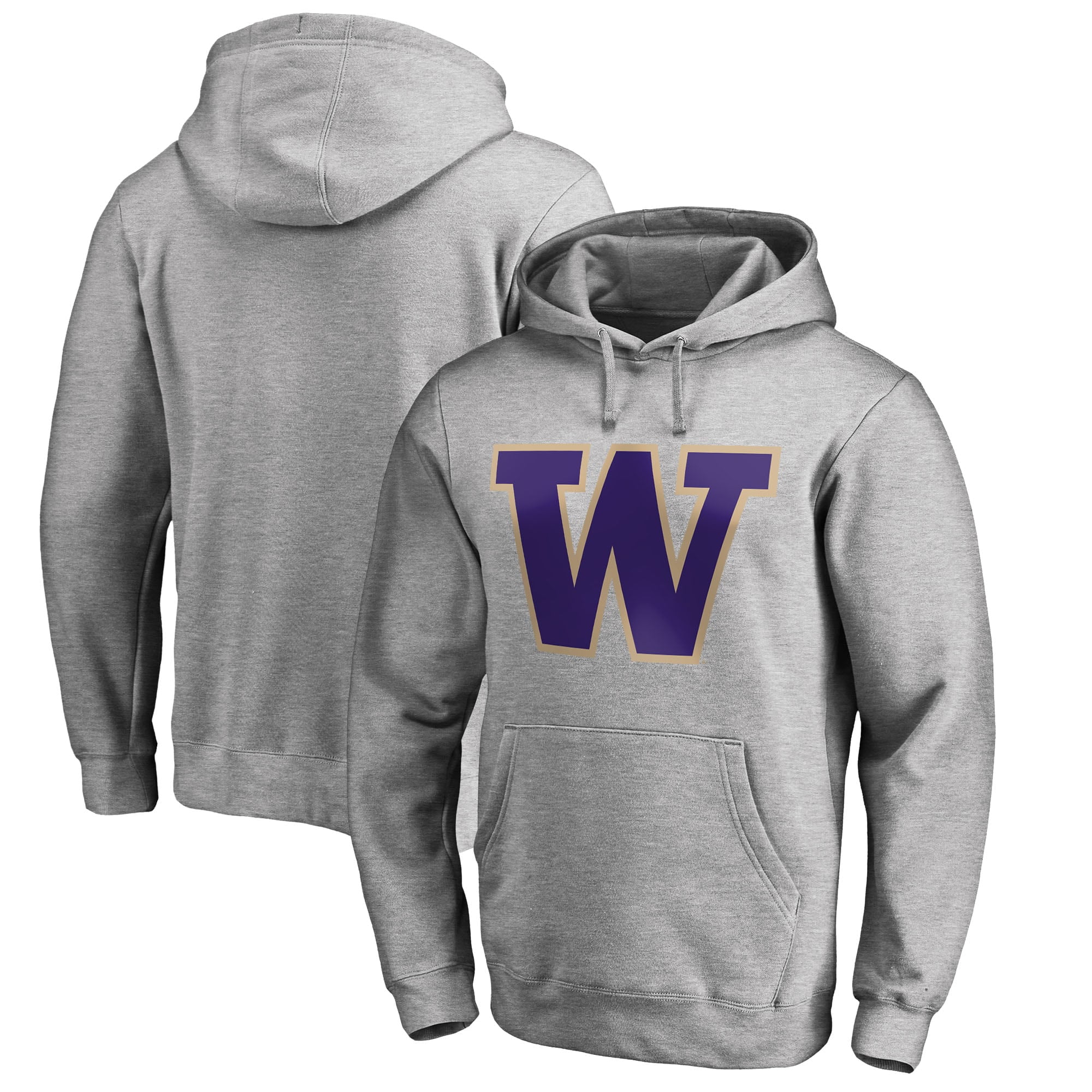 Washington Huskies Fanatics Branded Primary Team Logo Pullover Hoodie
