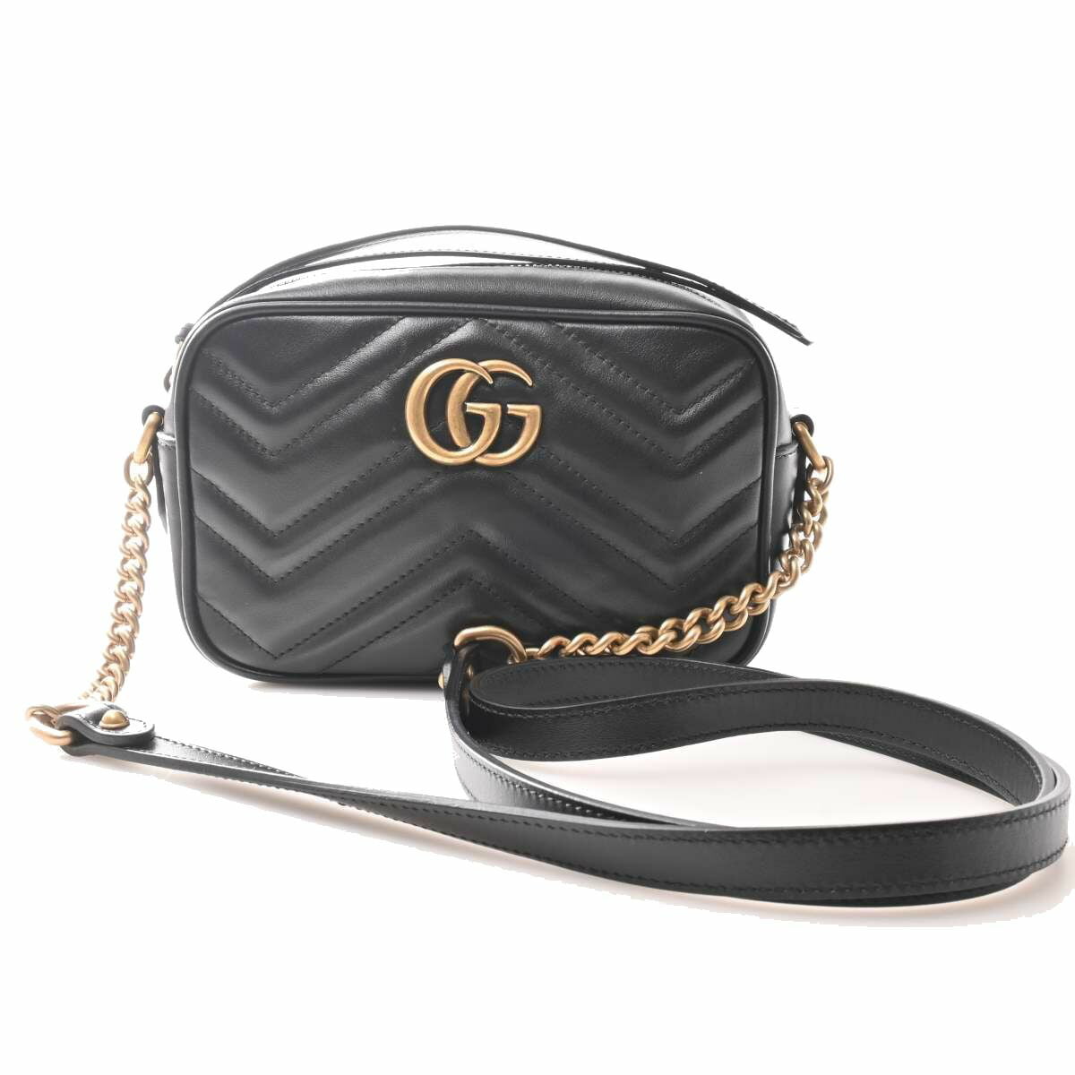 GG Marmont Quilted Mini Bag Black -