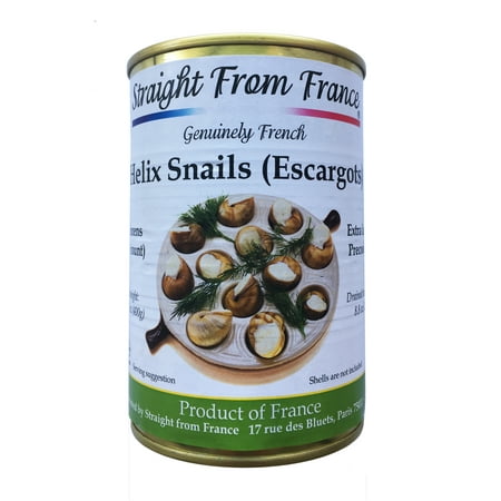 Straight from France Extra large Helix Snails Escargots 4 dozens, 14.1 (Best Canned Escargot Brand)