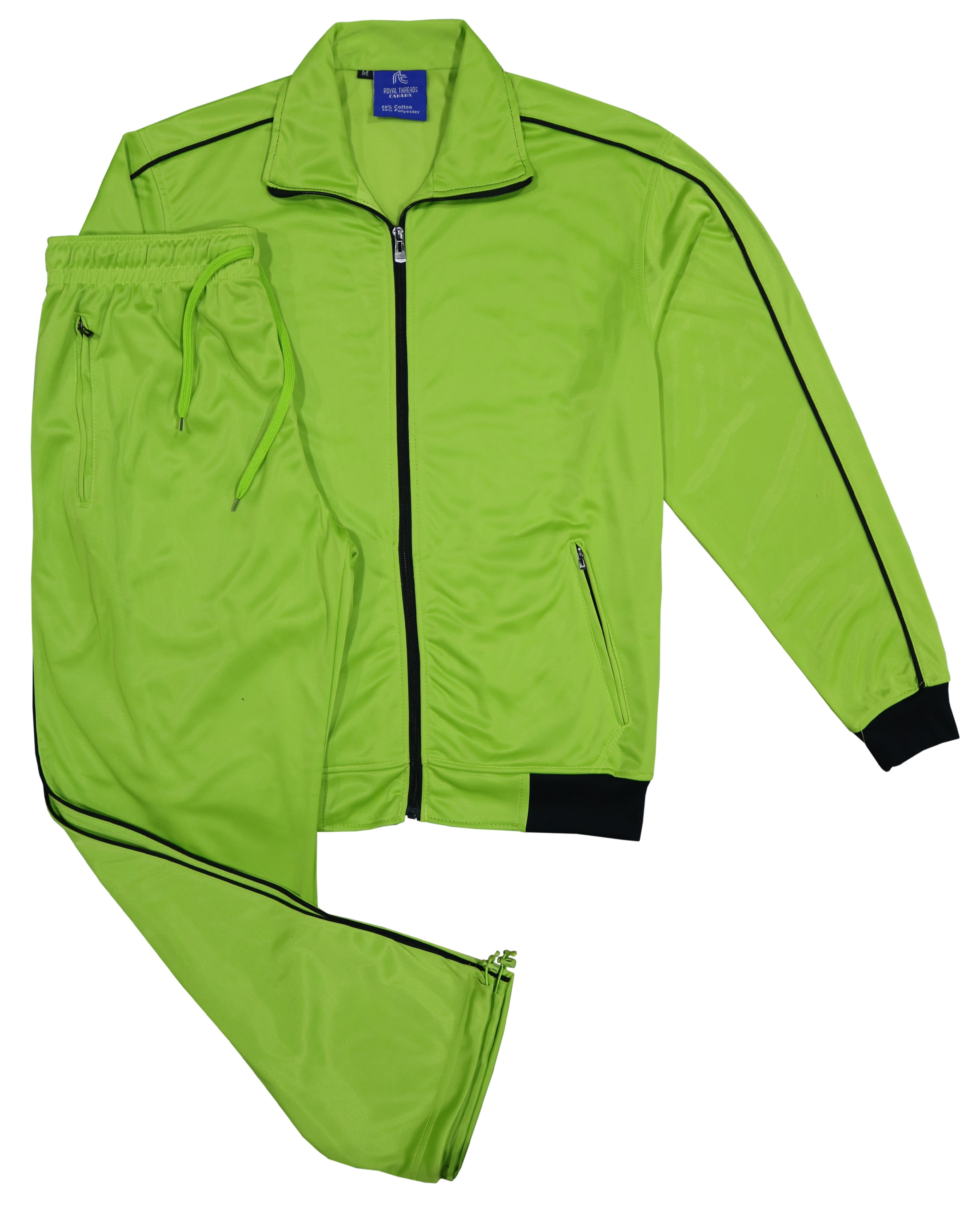 jacket and track pants