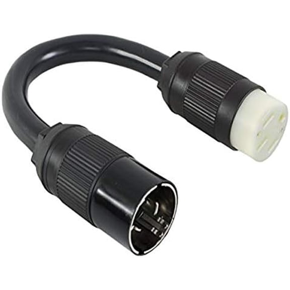 PSS21450 1.5-Feet 50-Amp 125/250-volt Shore Power SS2-50P/ Generator CS6365 Locking Plug to NEMA 14-50R Female Connector, Black$$Garden & Patio