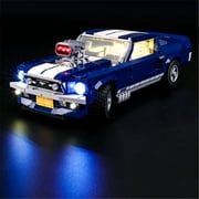 YEABRICKS LED Lighting Kit Compatible with LEGO Creator Expert Ford Mustang Model Car Set 10265(Not Include the Building Set)