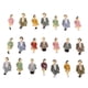 thumbnail image 4 of Gente Modelo 50Pcs 1:30 Escala pintada modelo personas tren pasajeros figuras Abanopi Gente Modelo, 4 of 7