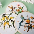 thumbnail image 3 of 3 Sets Embroidery Kit for Beginners, Art Craft Handy Sewing Set Hummingbird and Flower Cross Stitch Starter Kits, DIY Embroidery Kits with Patterns and Instructions Hoops Needles Threads, 3 of 6