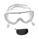 thumbnail image 2 of Gafas de natación para adultos, anchas, de silicona, portátiles, para deportes acuáticos. blanco, 2 of 9