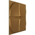 thumbnail image 2 of Ekena Millwork 19 5/8"W x 19 5/8"H Franklin EnduraWall Decorative 3D Wall Panel, Bright Coat Gold (Covers 2.67 Sq. Ft.), 2 of 6