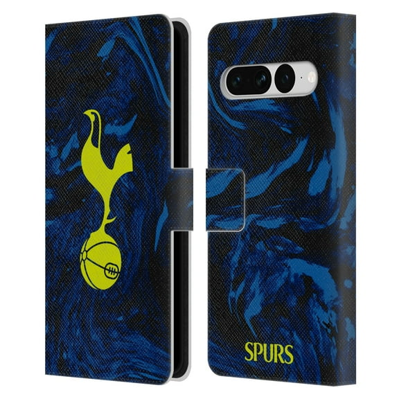 Head Case Designs Officially Licensed Tottenham Hotspur F.C. 2021/22 Badge Kit Away Leather Book Wallet Case Cover Compatible with Google Pixel 7 Pro