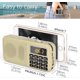 thumbnail image 2 of Radio portátil ZHAOCHENG FM batería recargable 3000 mAh dorada, 2 of 5