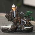 thumbnail image 4 of Ludlz Backflow Incense Holder Waterfall Incense Burner, Mountain Tower Censer Aromatherapy Ornament Home Decor Resin Mountains Rivers Incense Burners Holder Censer Aromatherapy, 4 of 7