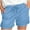 Light Blue, variant on UAMVSH Chino Shorts for Women Casual Summer Beach Vacation Twill Shorts Trendy Cuffed Hem Elastic Waist Drawstring Pockets Shorts