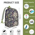 thumbnail image 4 of Colorful Paisley Pattern Canvas Backpack, Artistic Ethnic Boho School Bookbag for Women, Retro Floral Lightweight Daypack, 4 of 5