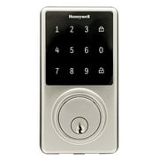 Honeywell Door Locks, Electronic Deadbolt with Touchscreen in Satin Nickel, 8733500