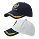thumbnail image 3 of ColoMX Gorra de marinero, gorro de marinero, gorro marino náutico, sombrero de béisbol para canotaje, accesorio de disfraz, 2 uds., 3 of 7