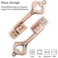 thumbnail image 3 of 64gb Usb Flash Drive, Memory Stick Retro Metal Heart Shaped Key Shaped Flash Drive, 3 of 5