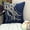 14. Navy Blue (Jelly Fish At The Shore), variant on Euro Sham, Decorative Navy Blue Euro Pillow Shams 26x26 inch (65x65 cm), Silk Euro Sham Covers, Birds, Contemporary European Sham&nbsp;Covers - Birdy Flight