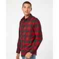 thumbnail image 2 of Burnside Open Pocket Flannel Shirt, 2 of 5
