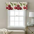 thumbnail image 3 of Cherry Valance Curtain Fruit Watercolor Vintage Wood Texture Window Valances Rod Pocket Short Curtains Window Treatments for Kitchen Bedroom Bathroom Laundry 54" x 18", 3 of 9