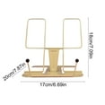 thumbnail image 3 of Sltwyw Foldable Metal Book Stand - Adjustable Reading Holder for Cookbooks Sheet Music Tablets Laptops Study Accessories, 3 of 7