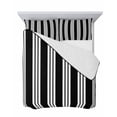thumbnail image 7 of Quilts Twin-XL Size Bedding Set, Striped Black White Lightweight Quilted Comforter, Farmhouse Line Stripes Classic Soft Reversible Bedspread Coverlet with Pillow Covers for All Season, 68" x 98", 7 of 7
