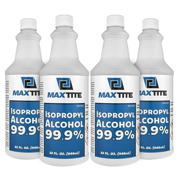 Alcohol 99.9% (1 Gallon (32oz, 4 Pack))