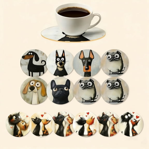 Este Juego de 6 Posavasos de Madera de Colores Es Perfecto para Bebidas, Té, Café y Decoración Del Hogar y Del Restaurante. Regalo Ideal para Cualquier Día Festivo.