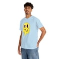 thumbnail image 6 of Purple eye smiley face graphic t shirt Unisex Heavy Cotton Tee, 6 of 8