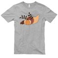 thumbnail image 2 of Big Size Cornacopia Graphic Design Unisex Ring Spun Combed Cotton Short Sleeve Deluxe Jersey T-Shirt - Heather Grey 2XL, 2 of 4