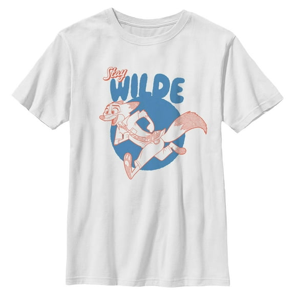 Boys Zootopia 2 Nick Stay Wilde on the Run T Shirt