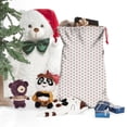 thumbnail image 5 of Christmas Sack – 28" X 20" Canvas Gift Bag with Drawstring, Full Print Polyester Santa Sack, Durable Reusable Xmas Gift Bag for Holiday, Party & Storage, 5 of 5
