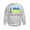Ash Gray, variant on CafePress - I Love Ukraine Native Ukrainian Flag Sweatshirt - Kids Sweatshirt, Youth Crew Neck Sweatshirt