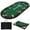 Green, variant on Gymax 84'' x 42'' 10-Player Foldable Padded Poker Table Top w/ Carrying Bag Cup Holders Blue