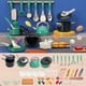 thumbnail image 1 of Children's Play Kitchen Toy Set, Pretend Cooking Toy for Toddlers, Interactive Kitchen Playset for Kids, Cooking Toy for Boys and Girls, 1 of 1