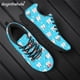 thumbnail image 1 of Doginthehole - Zapatillas de deporte antideslizantes con estampado de dientes de dibujos animados, cómodas, de malla, para niñas y mujeres, 1 of 6