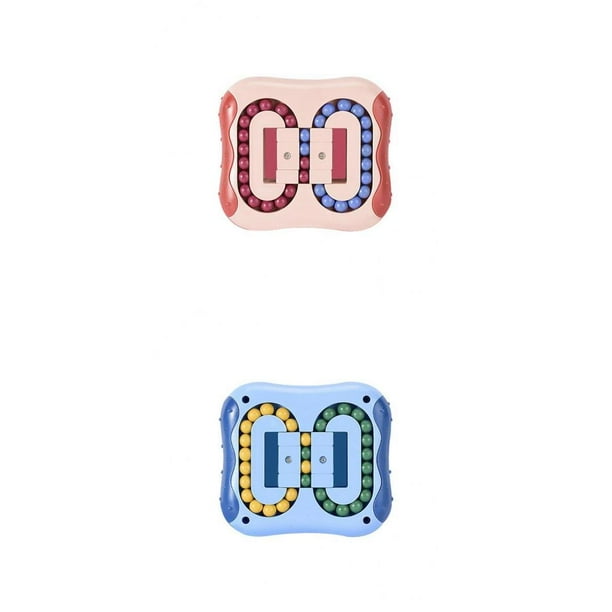 2 juguetes giratorios de frijoles para niños y adultos, juego de frijoles, mejora la inteligencia de los frijoles y la capacidad de pensamiento. color 3