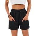thumbnail image 3 of Women'S Shorts Casual Summer Shorts High Waisted Comfy Pull on Shorts with Pockets, 3 of 9