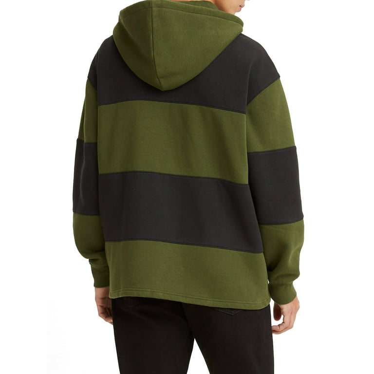 Patchwork rugby hoodie top