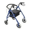 Kshioe Aluminum Rollator Rolling Walker Black & Blue