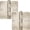 Antique Brass, variant on Stone Harbor Hardware 3-1/2" Door Hinges, 1/4" Radius Corner, Matte Black, 3-Pack