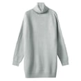 thumbnail image 2 of Vedolay Cropped Sweater Women's Fall Sweaters Round Neck Striped Cute Winter Pullover Sweaters,Gray XXL, 2 of 3