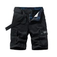 thumbnail image 2 of Cargo Shorts for Men Summer Casual Fashion Camo Print Button Closure Straight Leg Knee Length Work Shorts with Pockets, 2 of 4