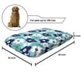 thumbnail image 2 of Aqua Pet Bed, Spring Flowers on Blue Backdrop Style Nature Inspired Simplistic Blooms, Chew Resistant Pad for Dogs and Cats Cushion with Removable Cover, 24" x 39", Multicolor, by Ambesonne, 2 of 4