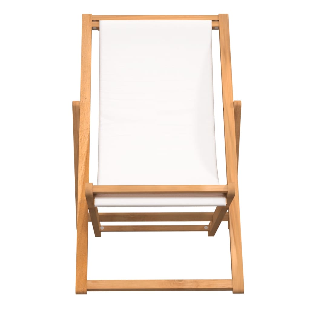 vidaXL Deck Chair Teak 22.1"x41.3"x37.8" Blue - image 3 of 57