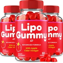 Lipo Gummy ACV Gummies Supplement – LipoGummy ACV Gummy Apple Cider Vinegar 1000MG, 3 Pack, 180 Gummies