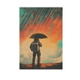 thumbnail image 6 of Yayeee Garden Flag 12" x 18" Double Sided Outdoor Yard Lawn Holiday Decorations, Astronaut in Rain, 6 of 6