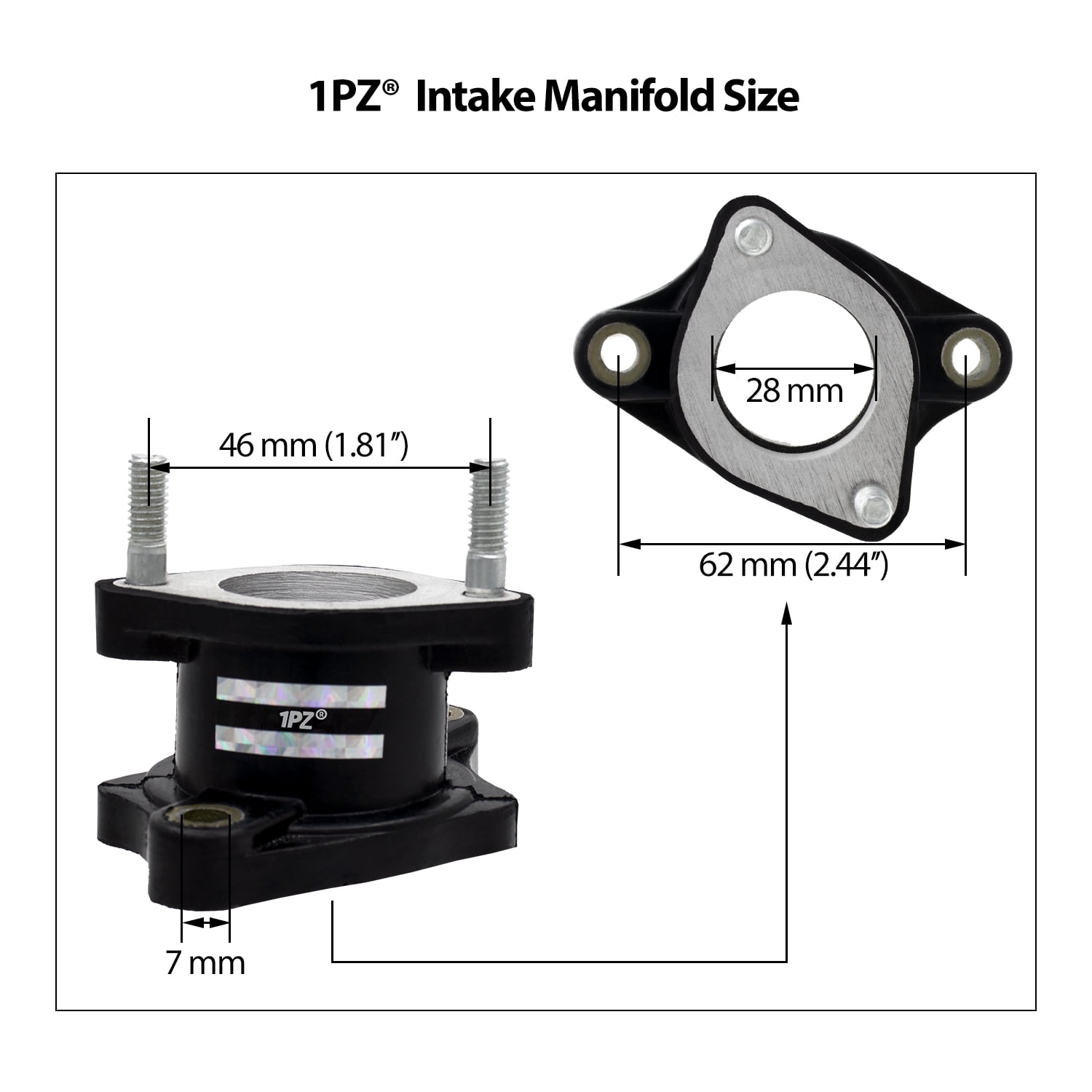 JRL PZ27 Carb 28mm Intake Manifold Gaskets For Honda XR CRF 110cc 125cc ATV Pit Bike