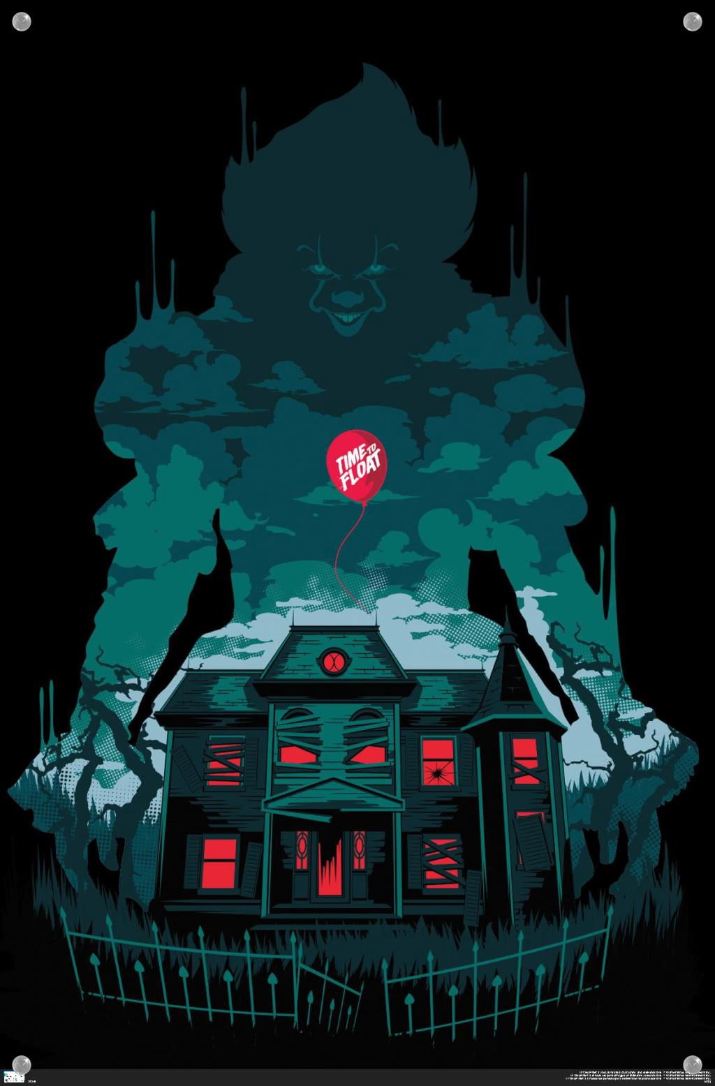 IT - House Wall Poster with Pushpins, 14.725" x 22.375"